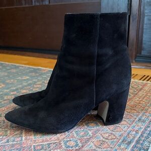 Sam Edelman Signature Black Suede Ankle Boots